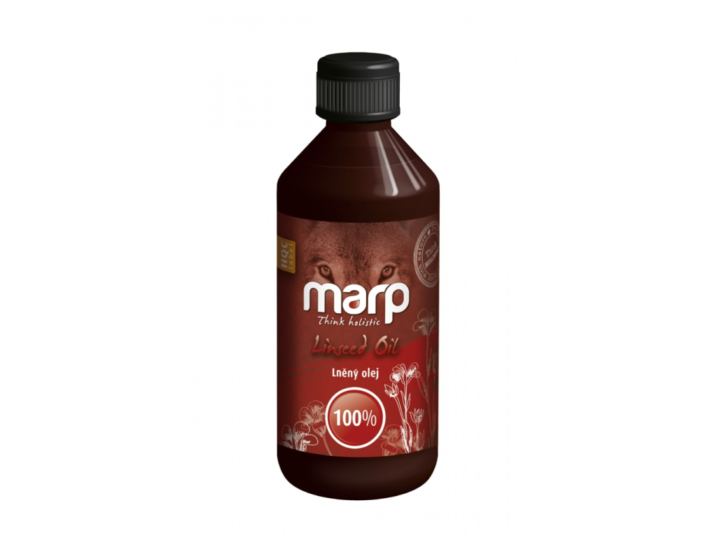 Marp Holistic lněný olej 500ml z kategorie Chovatelské potřeby a krmiva pro psy > Vitamíny a léčiva pro psy > Doplňkové oleje pro psy