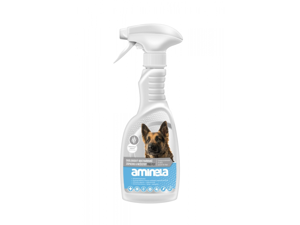 Aminela Clean Ekologický odstraňovač zápachu a nečistot pro psy 500ml z kategorie Chovatelské potřeby a krmiva pro psy > Hygiena a kosmetika psa > Čističe a odpuzovače psů
