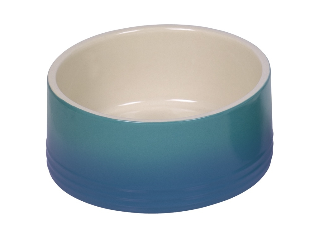 Nobby keramická miska GRADIENT modrá 18,0 x 7,0 cm / 1,10 l z kategorie Chovatelské potřeby a krmiva pro psy > Misky a dávkovače pro psy > keramické misky pro psy