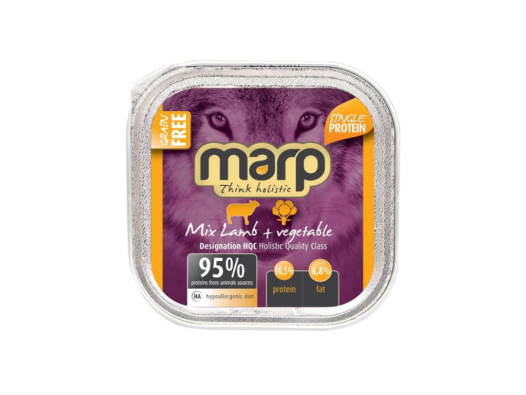 Marp Holistic Dog vanička Mix Lamb & Vegetable 100g z kategorie Chovatelské potřeby a krmiva pro psy > Krmiva pro psy > Vaničky, paštiky pro psy