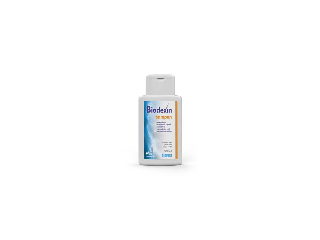 Biodexin šampon pro psy a kočky 500ml z kategorie Chovatelské potřeby a krmiva pro kočky > Vitamíny a léčiva pro kočky > Péče o srst, kůži a tlapky koček