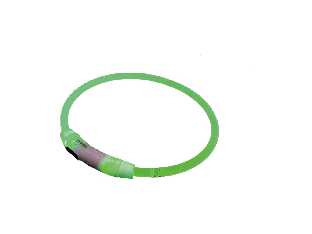 Nobby Starlight svítící obojek ABS plast zelená 45cm z kategorie Chovatelské potřeby a krmiva pro psy > Obojky, vodítka a postroje pro psy > Obojky pro psy