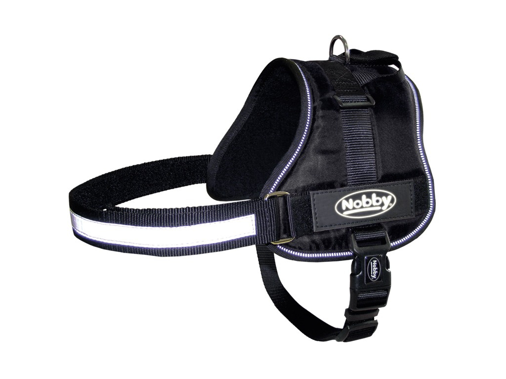 Nobby Seguro bezpečnostní postroj pro psa S-M černý 45-60cm z kategorie Chovatelské potřeby a krmiva pro psy > Obojky, vodítka a postroje pro psy > Postroje pro psy