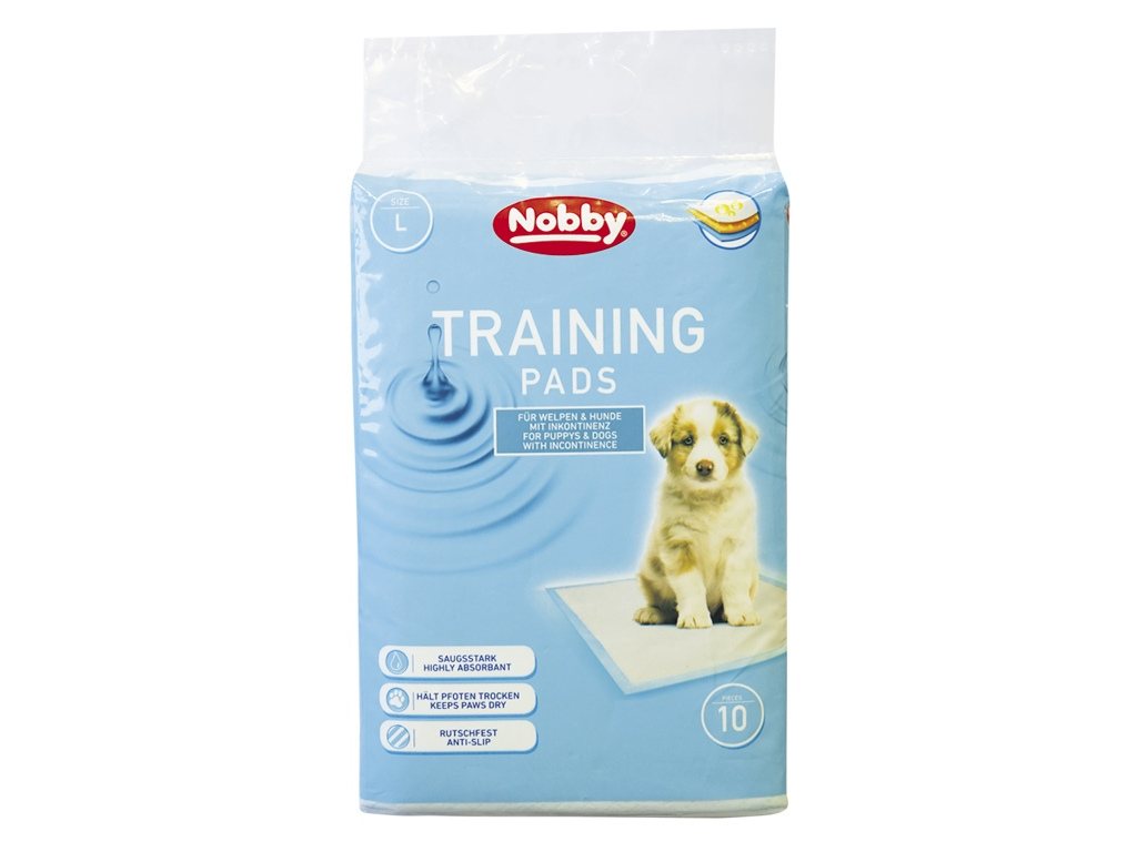 Nobby absorpční podložky L 60x60cm 10ks z kategorie Chovatelské potřeby a krmiva pro psy > Hygiena a kosmetika psa > Toalety a podložky pro psy