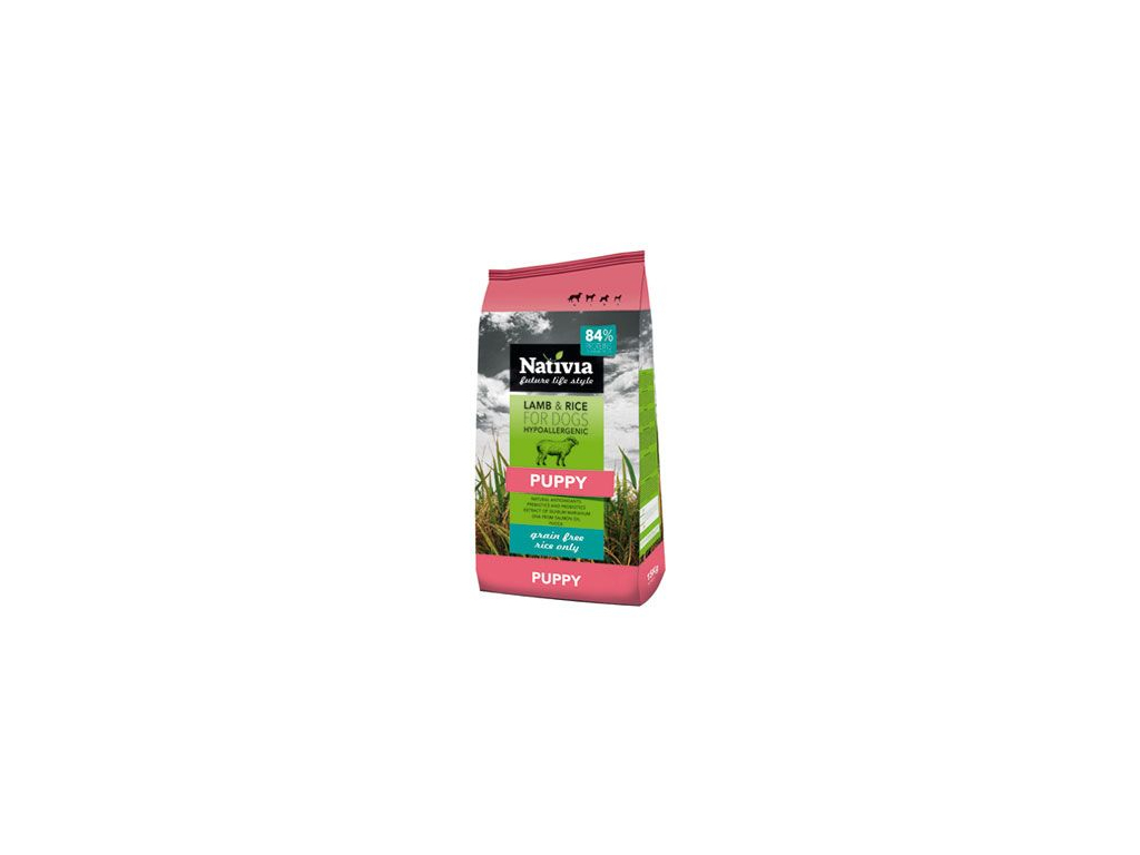 Nativia Dog Puppy Lamb&Rice 3kg z kategorie Chovatelské potřeby a krmiva pro psy > Krmiva pro psy > Granule pro psy
