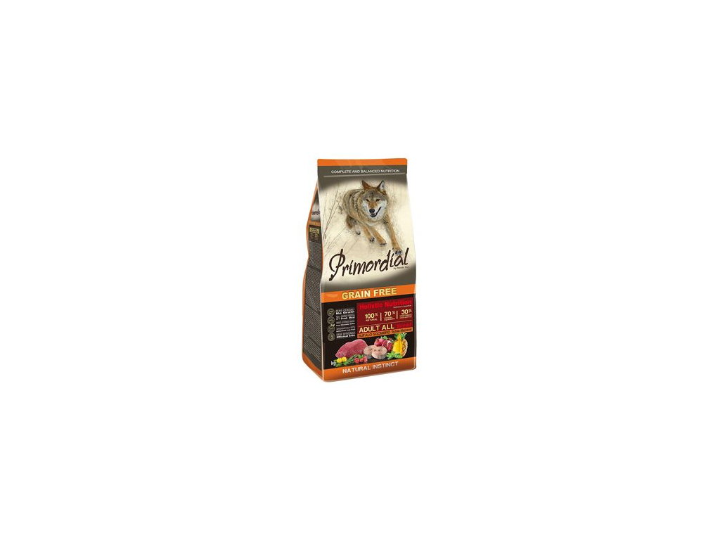 Primordial GF Dog Adult Buffalo Mackerel 12kg z kategorie Chovatelské potřeby a krmiva pro psy > Krmiva pro psy > Granule pro psy