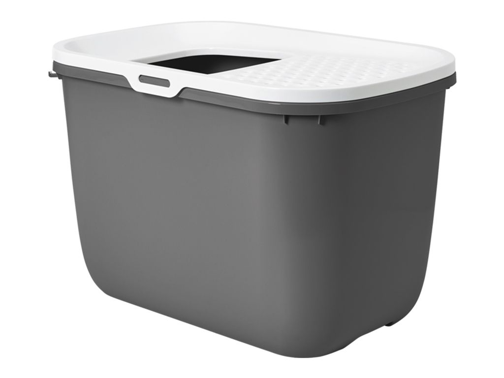 Savic Hop In toaleta pro kočky s horním vstupem antracit 59x39x38cm z kategorie Chovatelské potřeby a krmiva pro kočky > Toalety, steliva pro kočky > Kočičí toalety