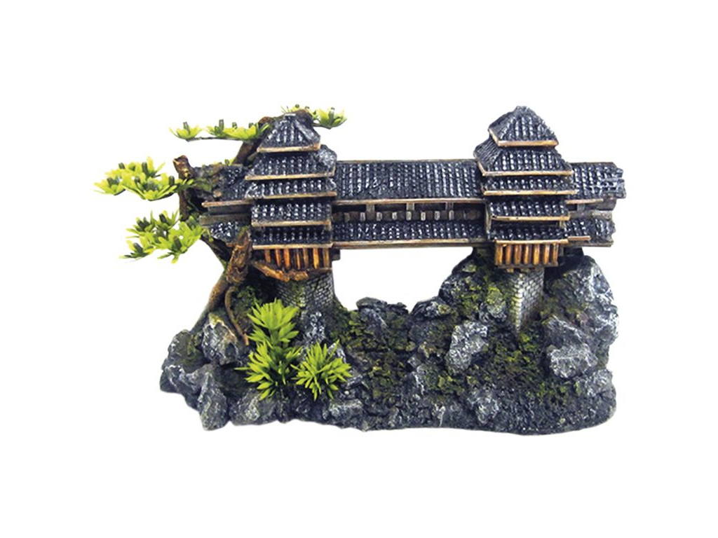 Nobby akvarijní dekorace asijský most 26,5 x 10,2 x 15,5 cm z kategorie Akvaristické a teraristické potřeby > Dekorace do akvária > Ploty a mosty