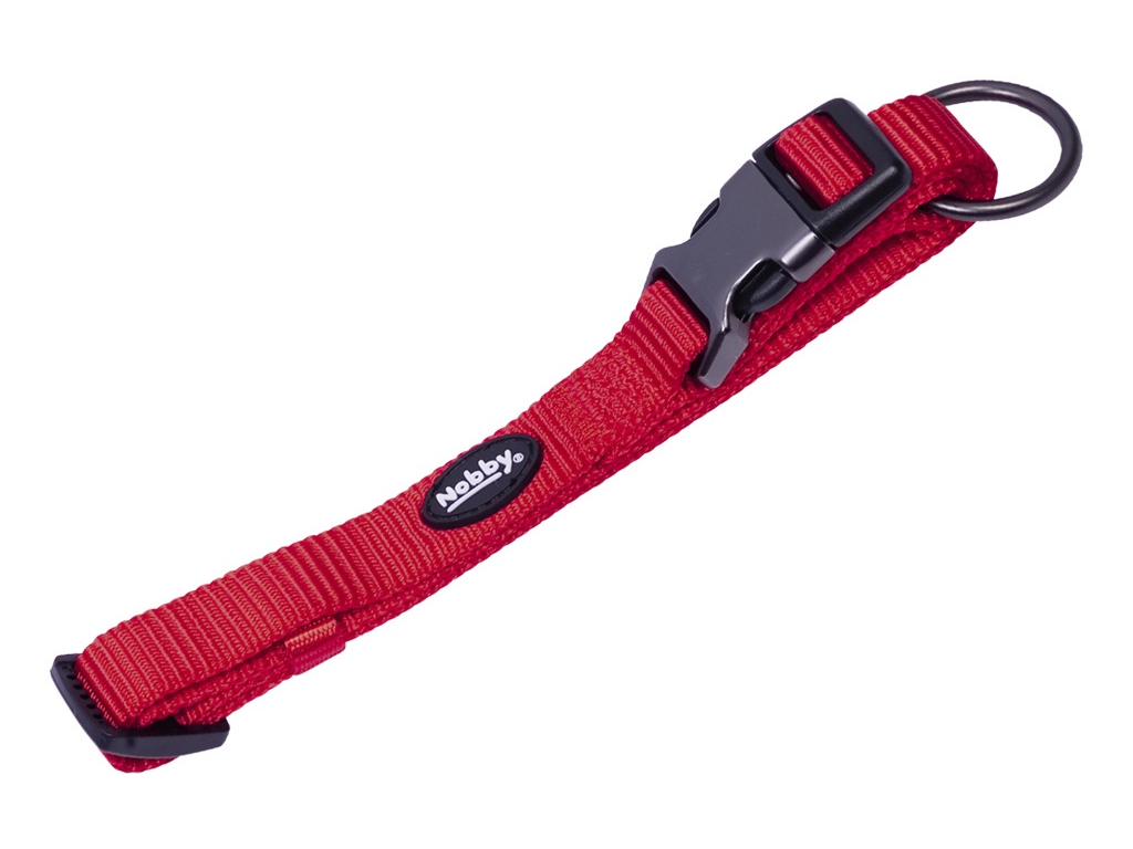 Nobby CLASSIC COMFORT obojek nylon červený S-M 40-55cm z kategorie Chovatelské potřeby a krmiva pro psy > Obojky, vodítka a postroje pro psy > Obojky pro psy
