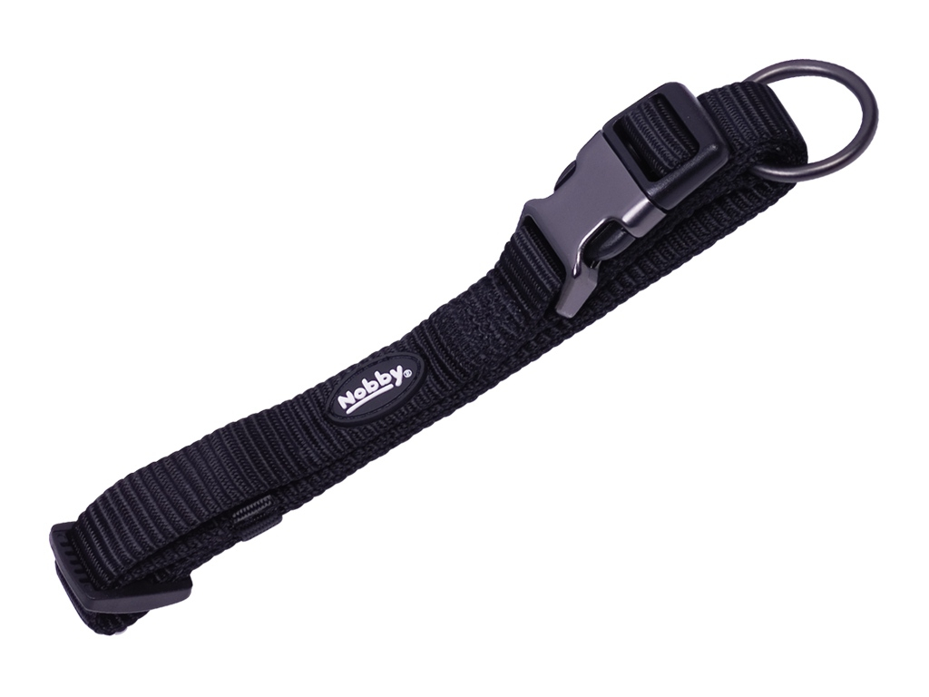 Nobby CLASSIC COMFORT obojek nylon černý M-L 50-65cm z kategorie Chovatelské potřeby a krmiva pro psy > Obojky, vodítka a postroje pro psy > Obojky pro psy
