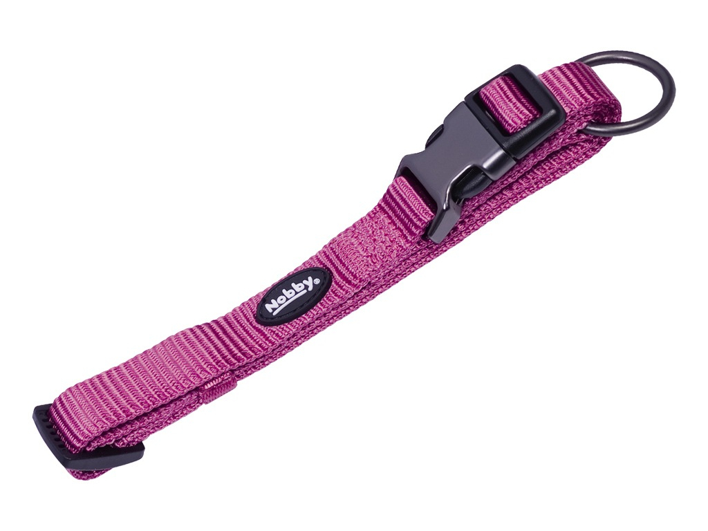 Nobby CLASSIC COMFORT obojek nylon malina M-L 50-65cm z kategorie Chovatelské potřeby a krmiva pro psy > Obojky, vodítka a postroje pro psy > Obojky pro psy
