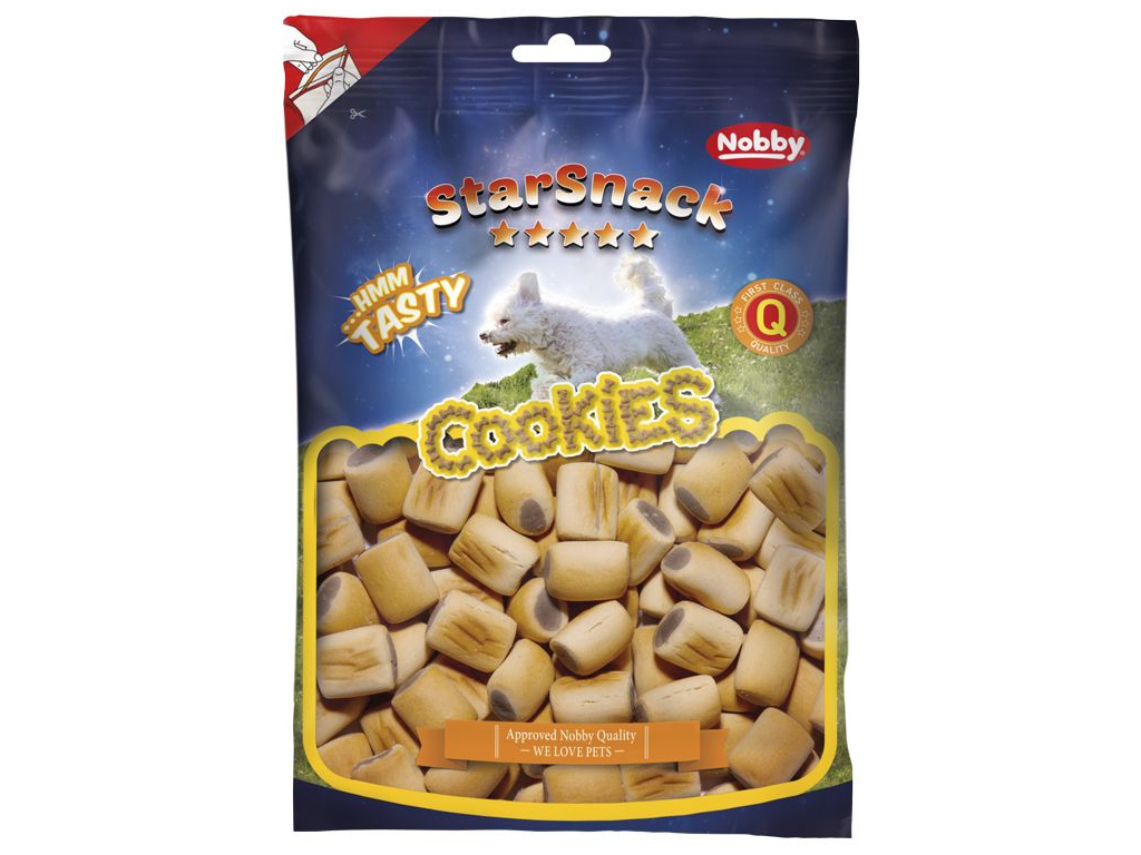Nobby StarSnack Cookies Duo Maxi pečené pamlsky 500g z kategorie Chovatelské potřeby a krmiva pro psy > Pamlsky pro psy > Piškoty, sušenky pro psy