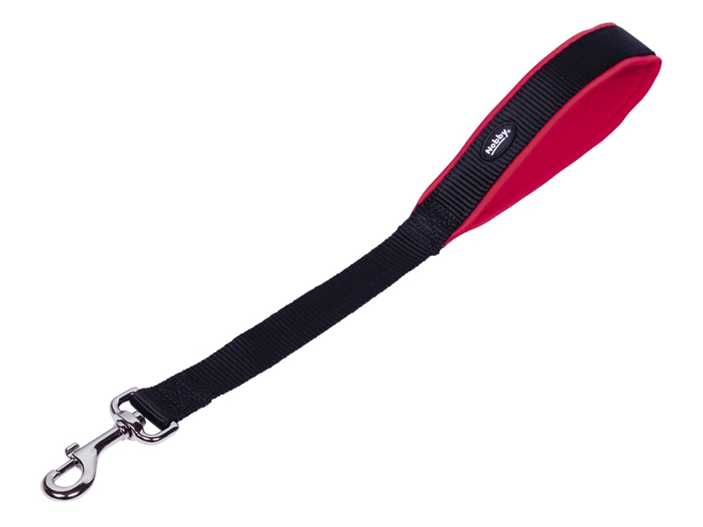 Nobby ruční vodítko / couračka neoprén červená 45cm z kategorie Chovatelské potřeby a krmiva pro psy > Obojky, vodítka a postroje pro psy > Vodítka pro psy > Doplňky k psím vodítku