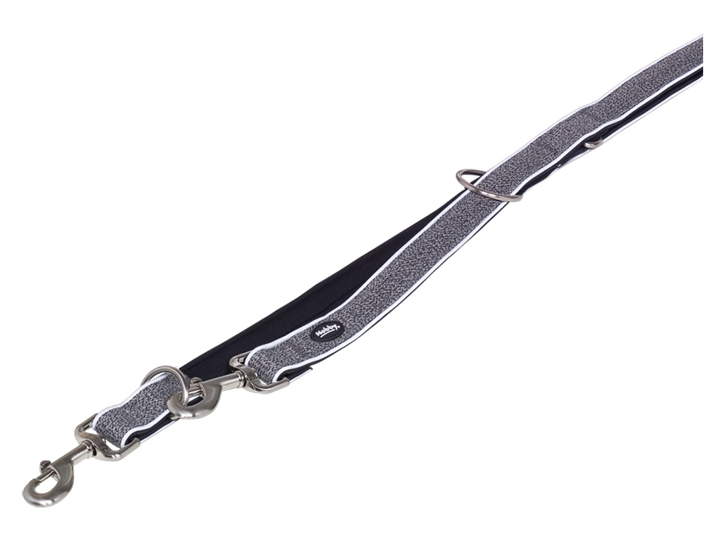Nobby CAYO vodítko nylon-neopren šedá L-XL 200cm z kategorie Chovatelské potřeby a krmiva pro psy > Obojky, vodítka a postroje pro psy > Vodítka pro psy > Klasická vodítka pro psy