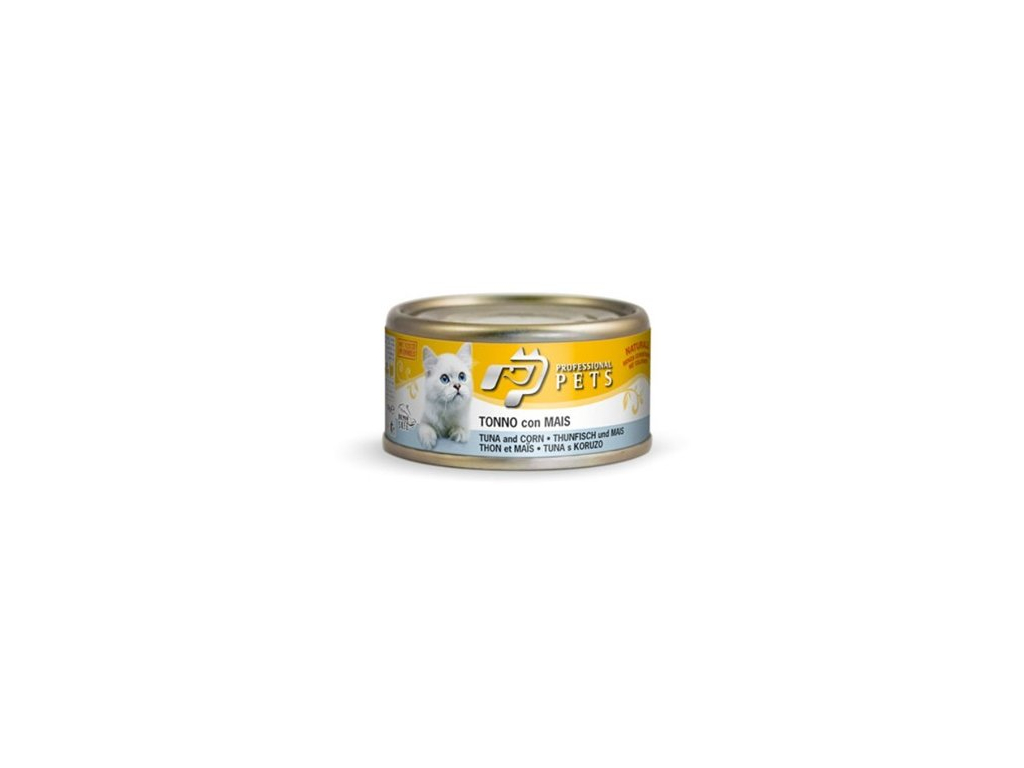 Professional Pets Naturale Cat konzerva tuňák, kukuřice 70g z kategorie Chovatelské potřeby a krmiva pro kočky > Krmivo a pamlsky pro kočky > Konzervy pro kočky