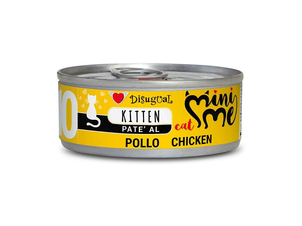 Disugual Cat Mini Me 10 Kitten konzerva kuře 85g z kategorie Chovatelské potřeby a krmiva pro kočky > Krmivo a pamlsky pro kočky > Konzervy pro kočky