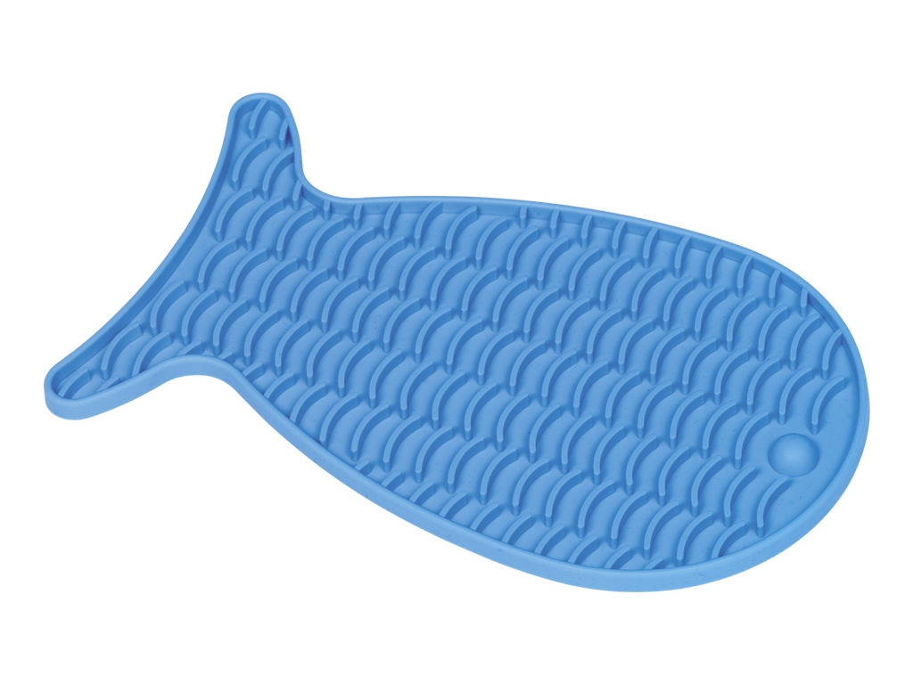Nobby lízací podložka Fish modrá 23 x 13,5 cm z kategorie Chovatelské potřeby a krmiva pro psy > Misky a dávkovače pro psy > protihltací a lízací misky pro psy