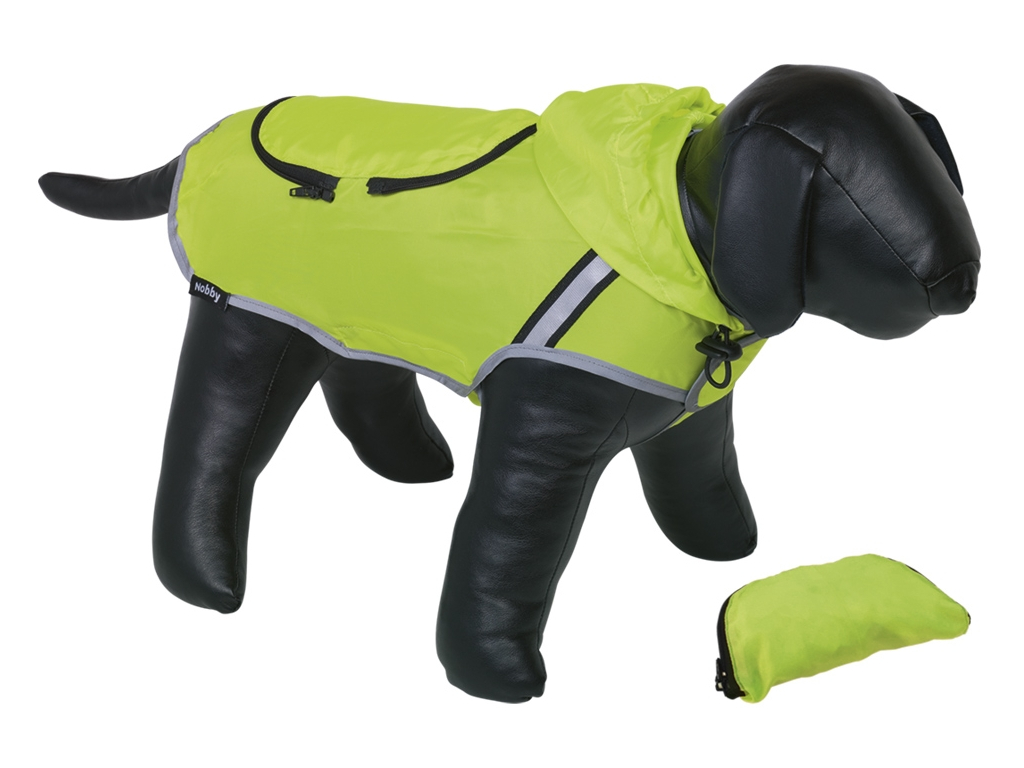 Nobby Rainy reflexní pláštěnka pro psa žlutá neon 26cm z kategorie Chovatelské potřeby a krmiva pro psy > Oblečky a doplňky pro psy > Pláštěnky, overaly pro psy