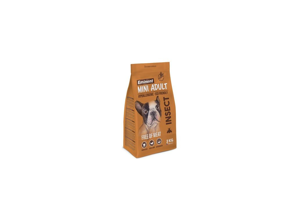 Eminent Dog Adult Mini Insect 2kg z kategorie Chovatelské potřeby a krmiva pro psy > Krmiva pro psy > Granule pro psy