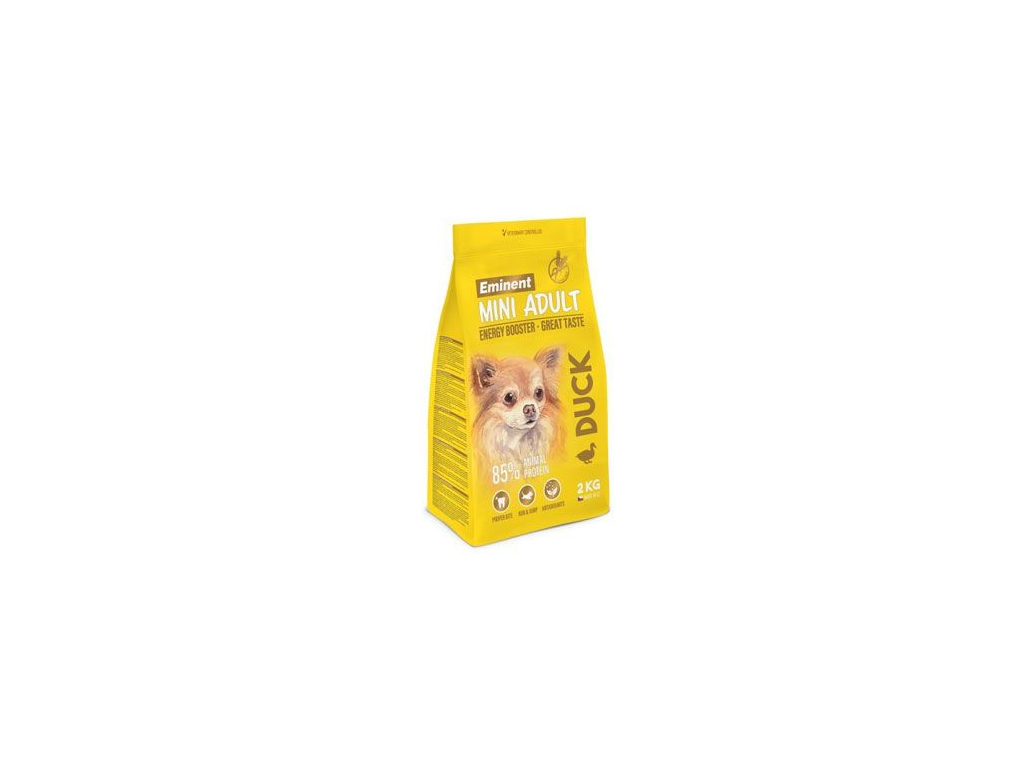 Eminent Dog Adult Mini Duck 2kg z kategorie Chovatelské potřeby a krmiva pro psy > Krmiva pro psy > Granule pro psy