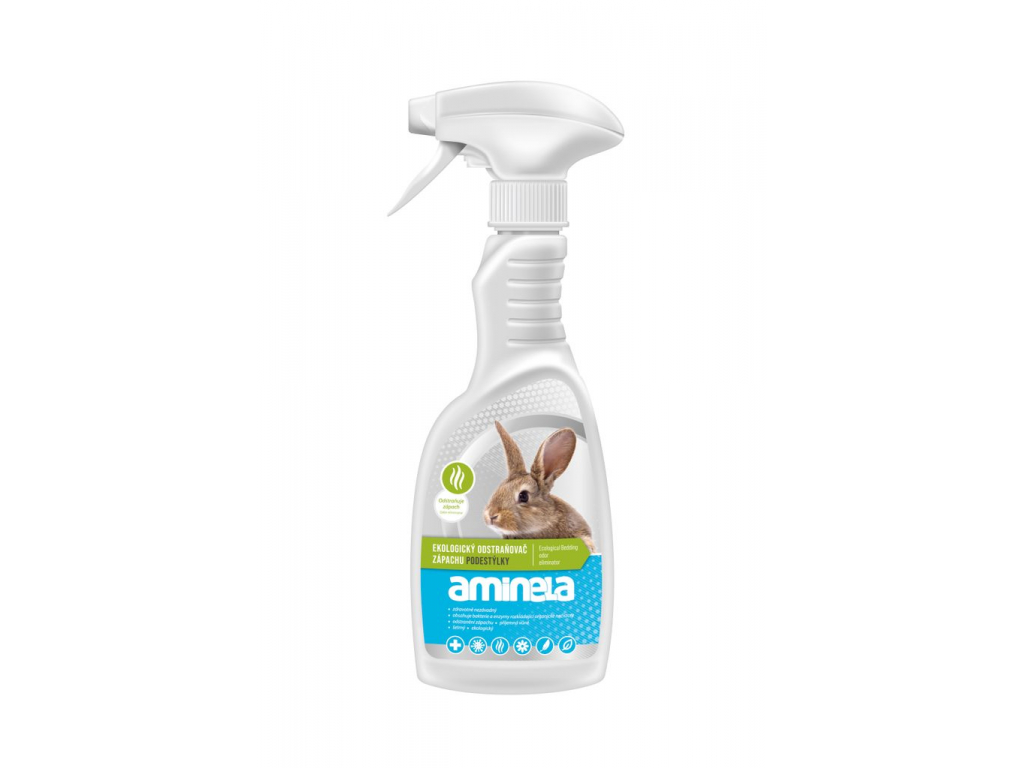 Aminela Clean Ekologický odstraňovač zápachu podestýlek 500ml z kategorie Chovatelské potřeby a krmiva pro hlodavce a malá zvířata > Toalety a hygiena pro hlodavce > odstraňovače a čističe pro hlodavce