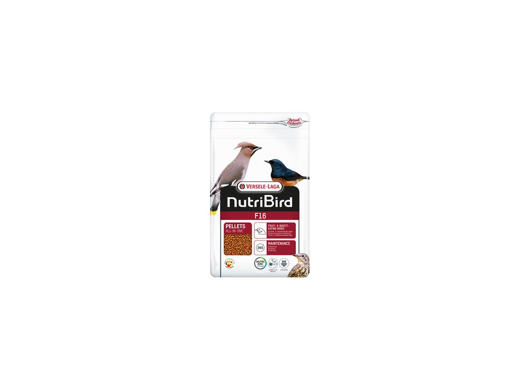 Versele-Laga Nutribird F16 pro plodožravé a hmyzožravé ptáky 800g z kategorie Chovatelské potřeby pro ptáky a papoušky > Krmivo pro papoušky