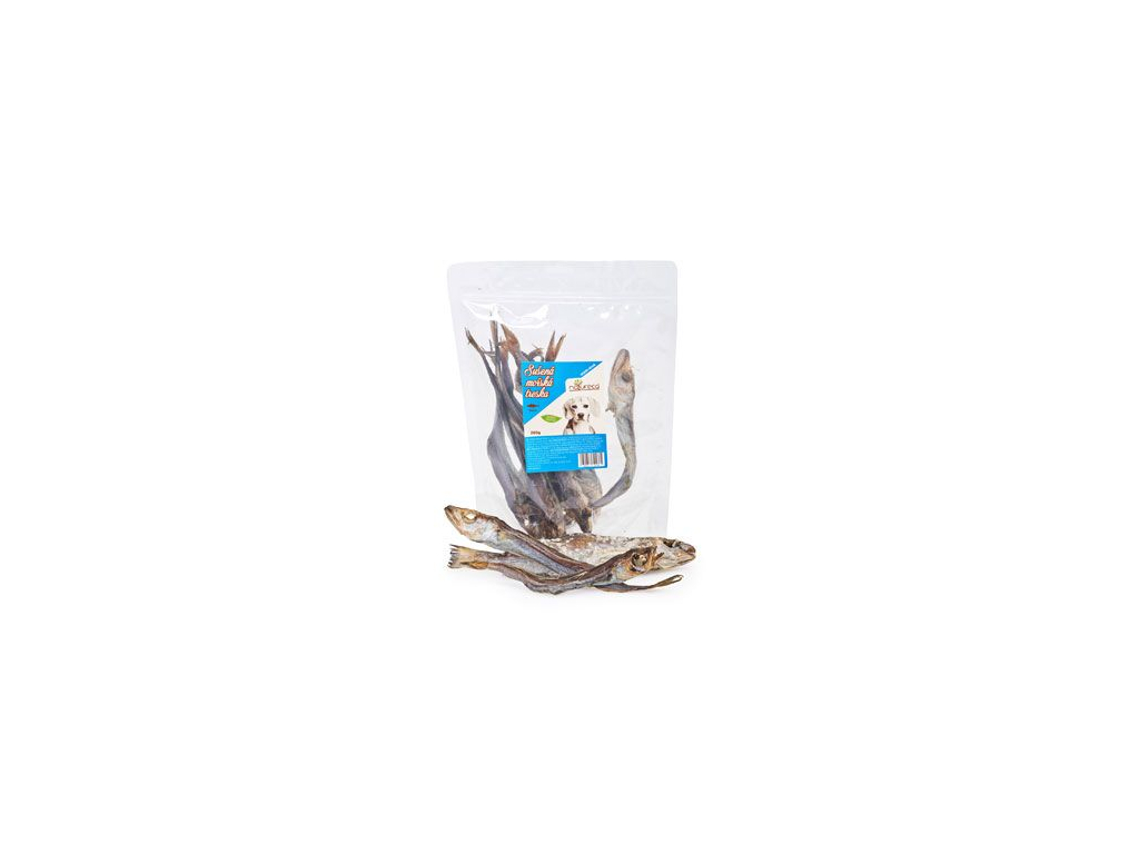 NATURECA Mořská treska sušená pochoutka pro psy 200g z kategorie Chovatelské potřeby a krmiva pro psy > Pamlsky pro psy > Sušená masíčka pro psy