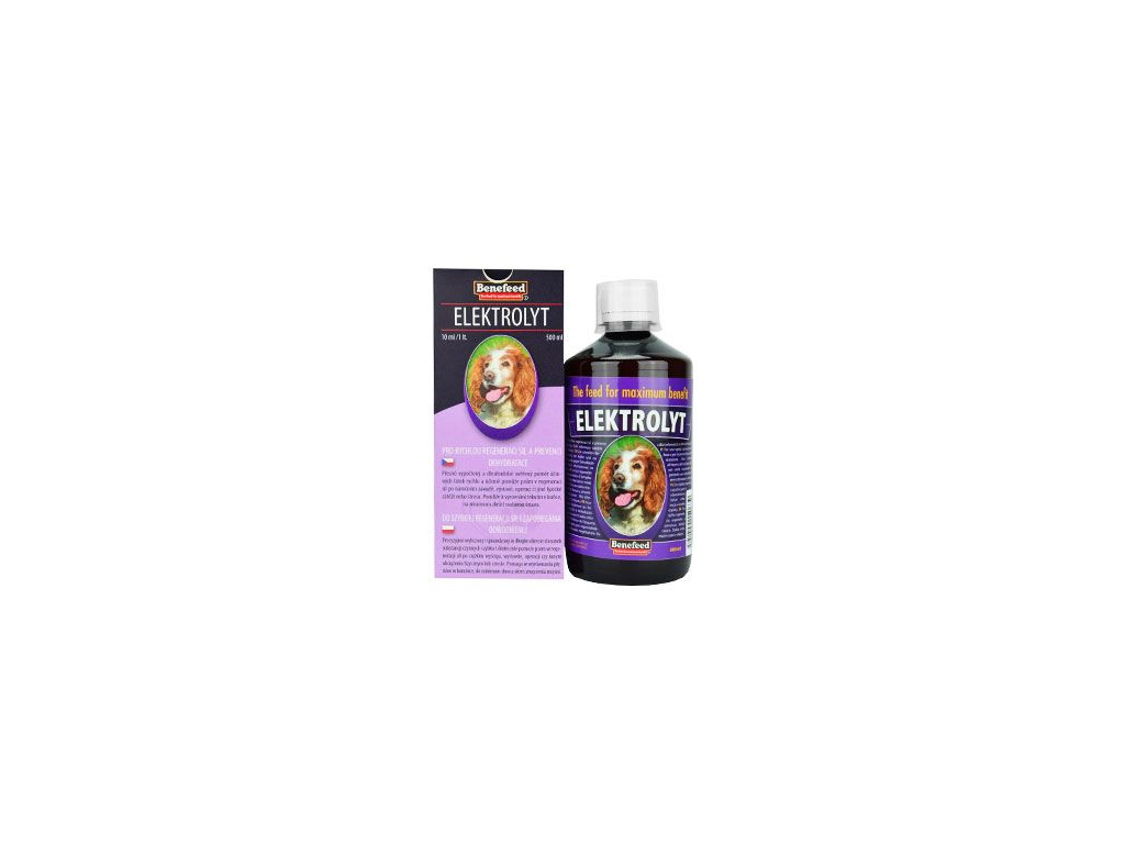 Elektrolyt pro psy 500ml z kategorie Chovatelské potřeby a krmiva pro psy > Vitamíny a léčiva pro psy > Pohybový aparát u psů
