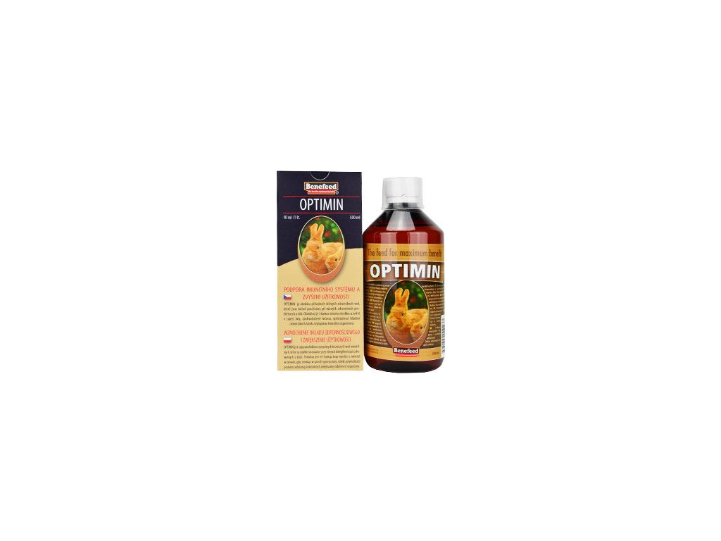 Optimin K králíci 500ml z kategorie Chovatelské potřeby a krmiva pro hlodavce a malá zvířata > Vitamíny, minerální bloky