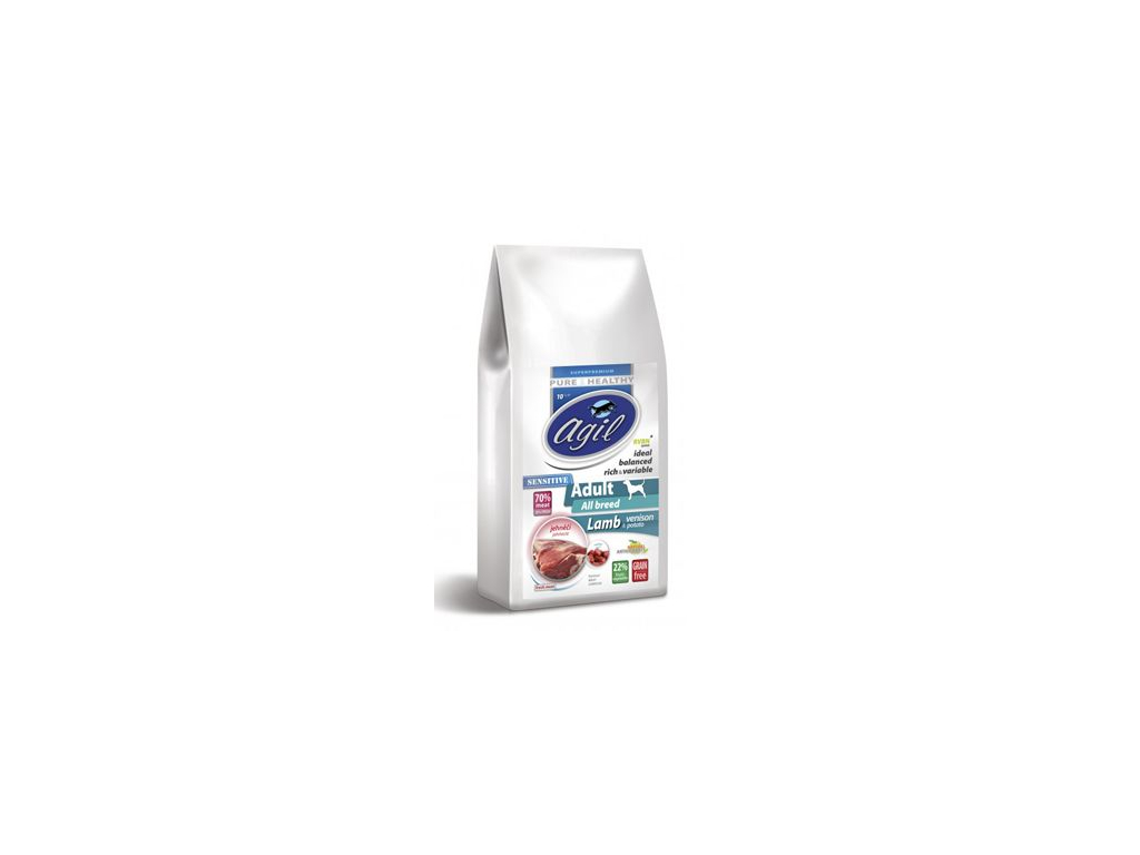Agil Adult Sensitive Grain Free Lamb, Venision 10 kg z kategorie Chovatelské potřeby a krmiva pro psy > Krmiva pro psy > Granule pro psy