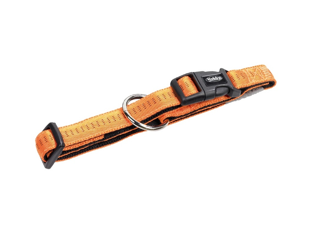 Nobby SOFT GRIP obojek XS-S 25-35cm / 15mm oranžová z kategorie Chovatelské potřeby a krmiva pro psy > Obojky, vodítka a postroje pro psy > Obojky pro psy