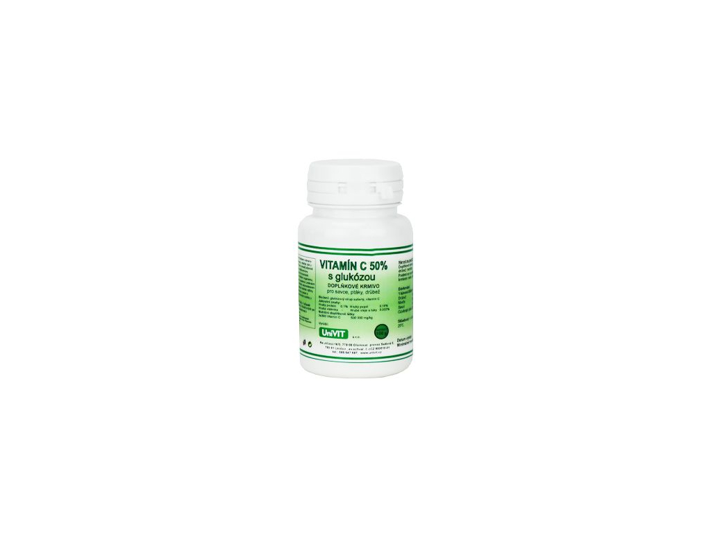 Vitamin C Roboran 50 s glukózou 100g z kategorie Chovatelské potřeby a krmiva pro psy > Vitamíny a léčiva pro psy > Vitaminy a minerály pro psy