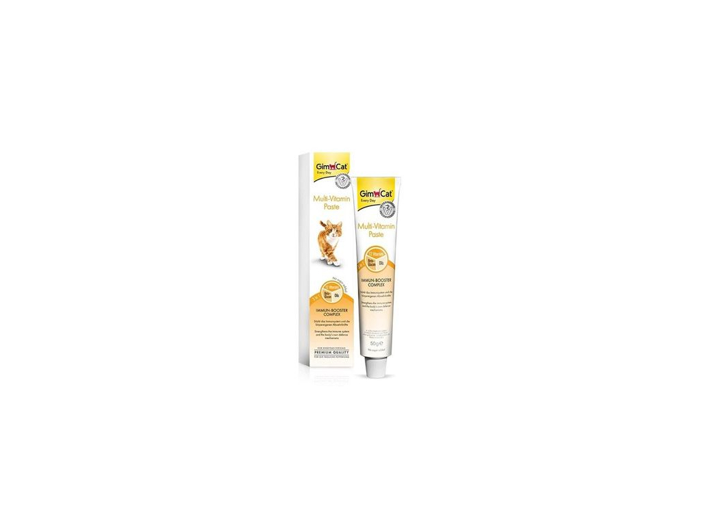 Gimcat Pasta MULTI-VITAMIN K 200g z kategorie Chovatelské potřeby a krmiva pro kočky > Krmivo a pamlsky pro kočky > Pamlsky pro kočky