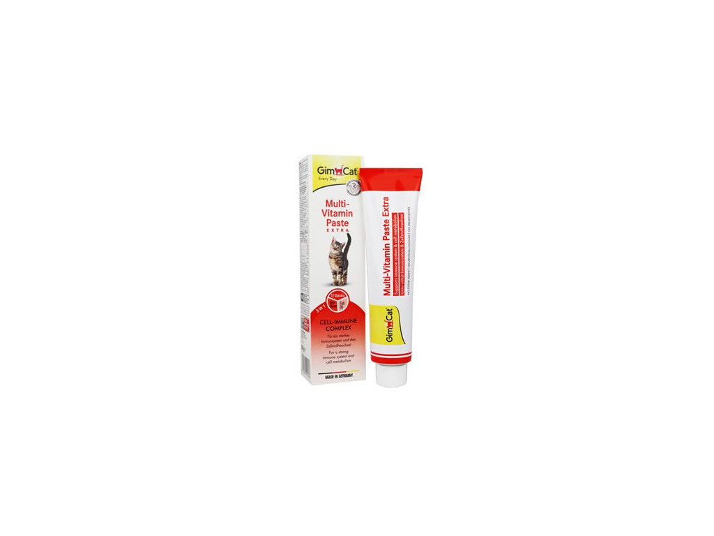 Gimcat Pasta MULTI-VITAMIN-EXTRA K 200g z kategorie Chovatelské potřeby a krmiva pro kočky > Krmivo a pamlsky pro kočky > Pamlsky pro kočky