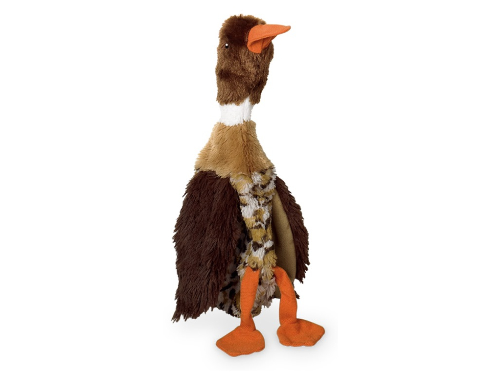 Nobby Duck divoká kachna hnědá bez výplně 34cm z kategorie Chovatelské potřeby a krmiva pro psy > Hračky pro psy > Plyšové hračky pro psy