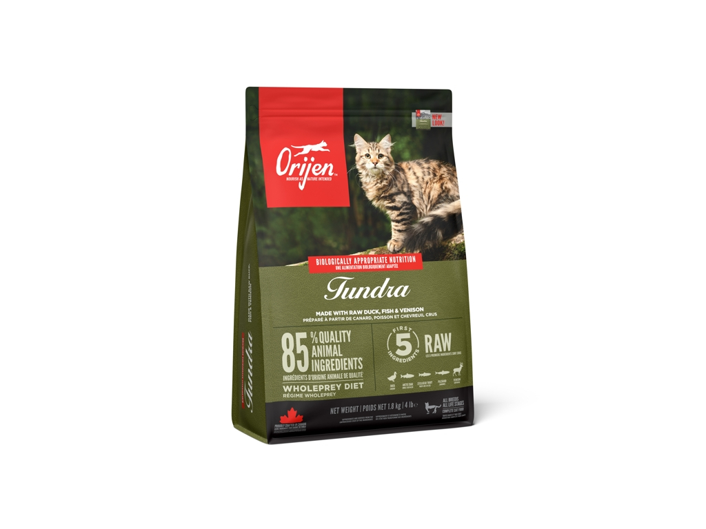 Orijen Cat Tundra 1,8kg z kategorie Chovatelské potřeby a krmiva pro kočky > Krmivo a pamlsky pro kočky > Granule pro kočky