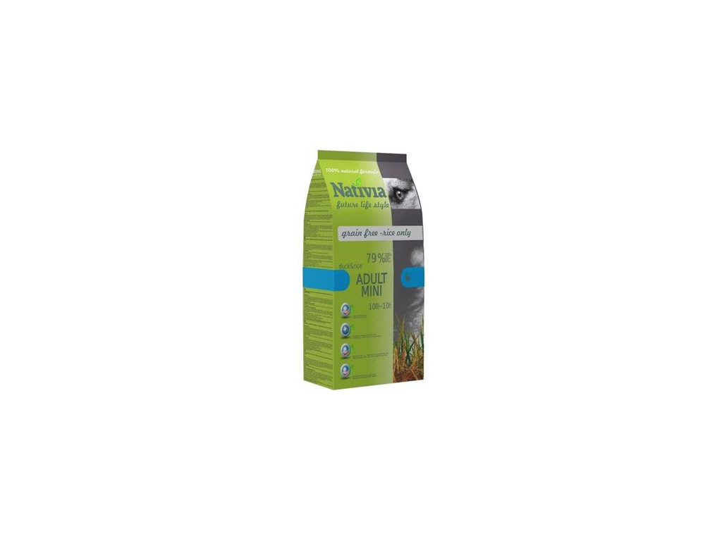 Nativia Dog Adult Mini Duck&Rice 1kg z kategorie Chovatelské potřeby a krmiva pro psy > Krmiva pro psy > Granule pro psy