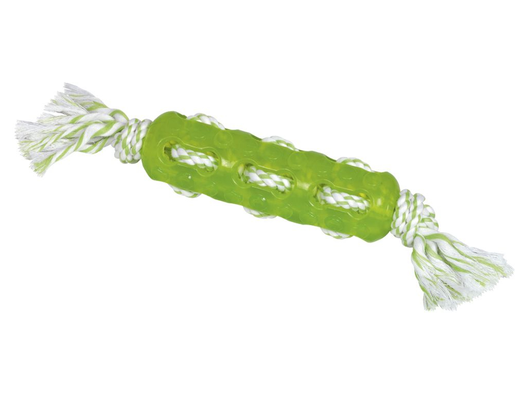 Nobby hračka TRP stick s lanem 34cm z kategorie Chovatelské potřeby a krmiva pro psy > Hračky pro psy > Gumové hračky pro psy