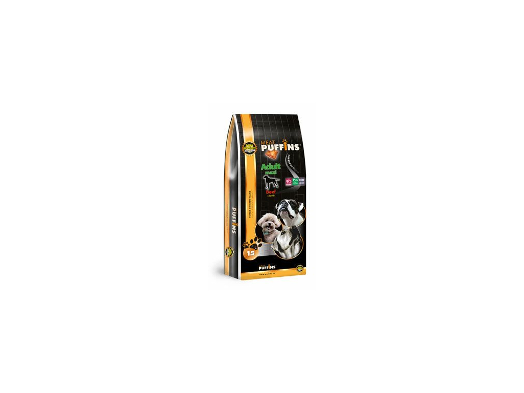 Puffins Dog Adult Maxi Beef 15kg z kategorie Chovatelské potřeby a krmiva pro psy > Krmiva pro psy > Granule pro psy