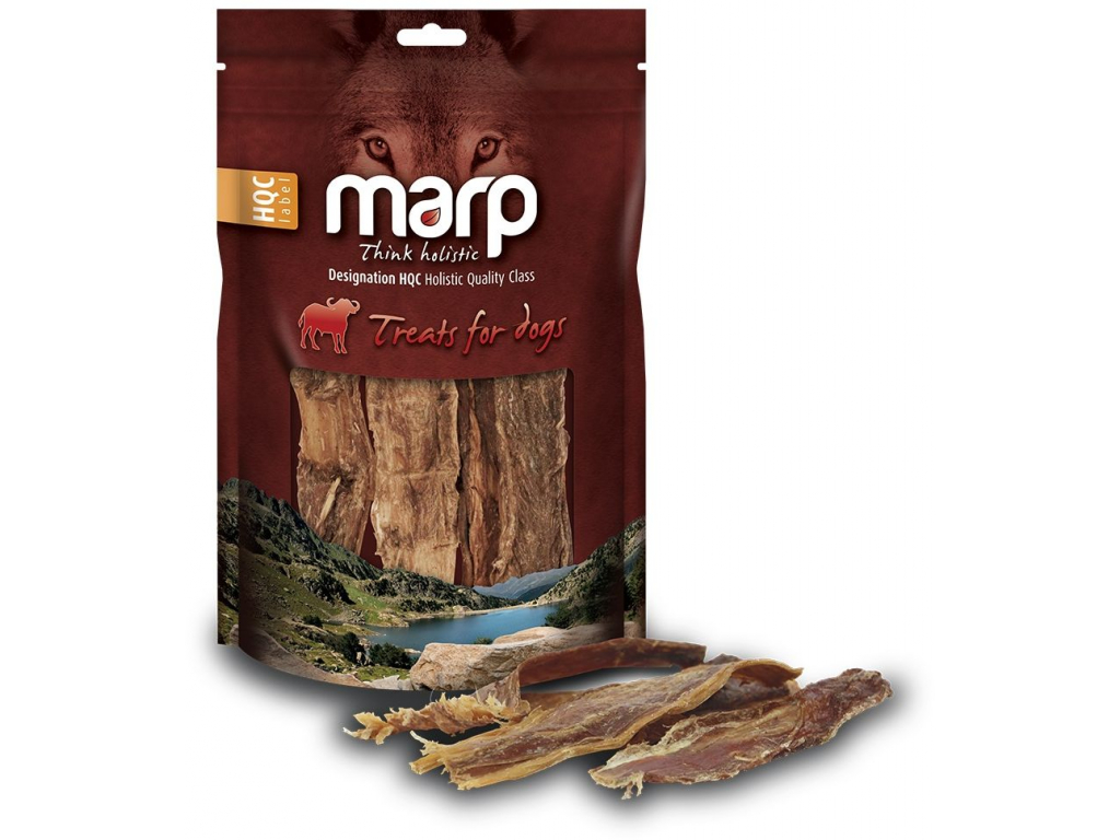 Marp Treats Buffalo Jerky (sušené maso z jícnu) 100g z kategorie Chovatelské potřeby a krmiva pro psy > Pamlsky pro psy > Sušené vnitřnosti, kosti pro psy
