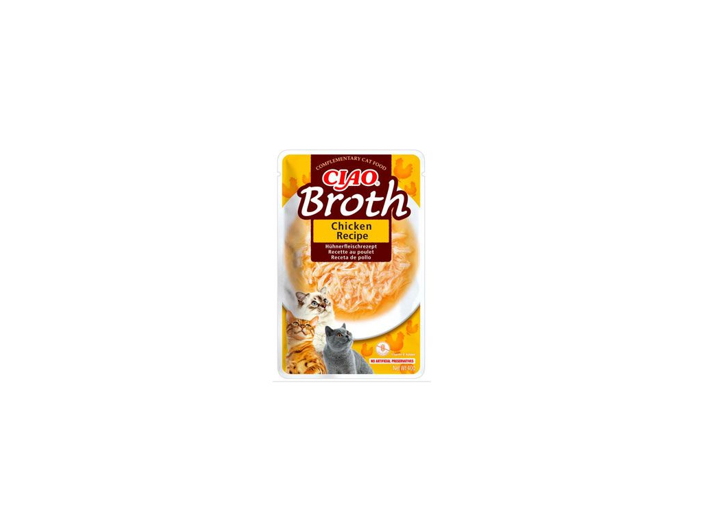 Churu Cat CIAO Broth Chicken Recipe 40g z kategorie Chovatelské potřeby a krmiva pro kočky > Krmivo a pamlsky pro kočky > Pamlsky pro kočky