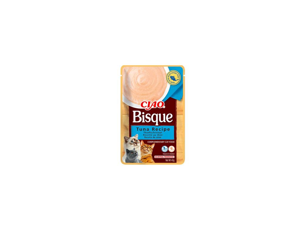Churu Cat CIAO Bisque Tuna Recipe 40g z kategorie Chovatelské potřeby a krmiva pro kočky > Krmivo a pamlsky pro kočky > Pamlsky pro kočky