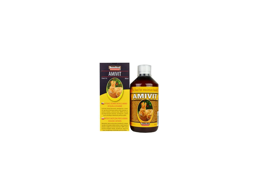 Amivit K králíci 500ml z kategorie Chovatelské potřeby a krmiva pro hlodavce a malá zvířata > Vitamíny, minerální bloky