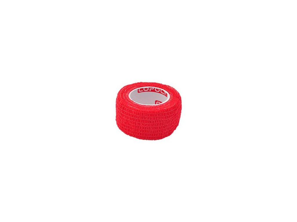 Obinadlo elast. CoPoly 2,5cm x 4,5m červená z kategorie Chovatelské potřeby a krmiva pro psy > Vitamíny a léčiva pro psy > Akutní ošetření psa