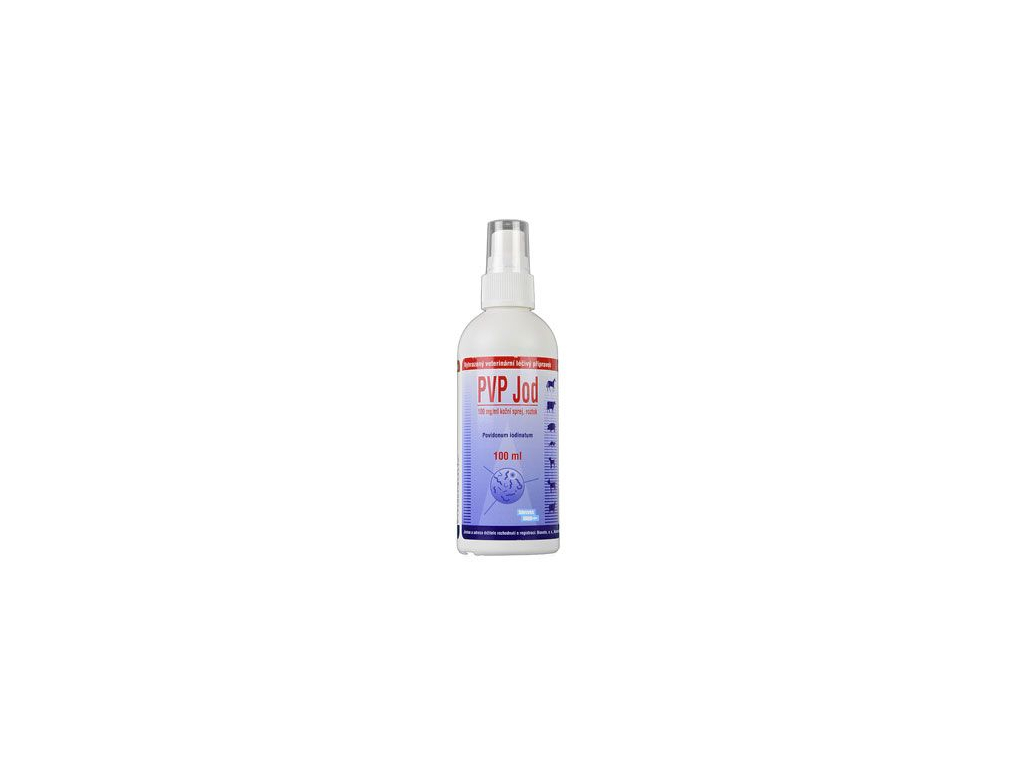 PVP jod spray 100ml z kategorie Chovatelské potřeby a krmiva pro psy > Vitamíny a léčiva pro psy > Imunita, hojení ran u psů