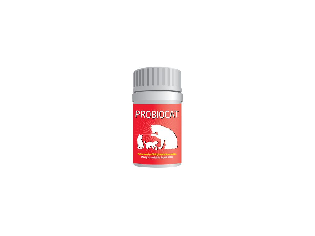 Probiocat plv 50g z kategorie Chovatelské potřeby a krmiva pro kočky > Vitamíny a léčiva pro kočky > Podpora trávení koček
