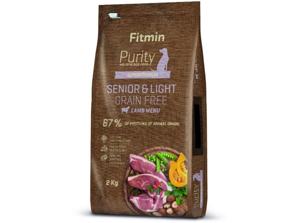 Fitmin dog Purity GF Senior & Light Lamb 2kg z kategorie Chovatelské potřeby a krmiva pro psy > Krmiva pro psy > Granule pro psy