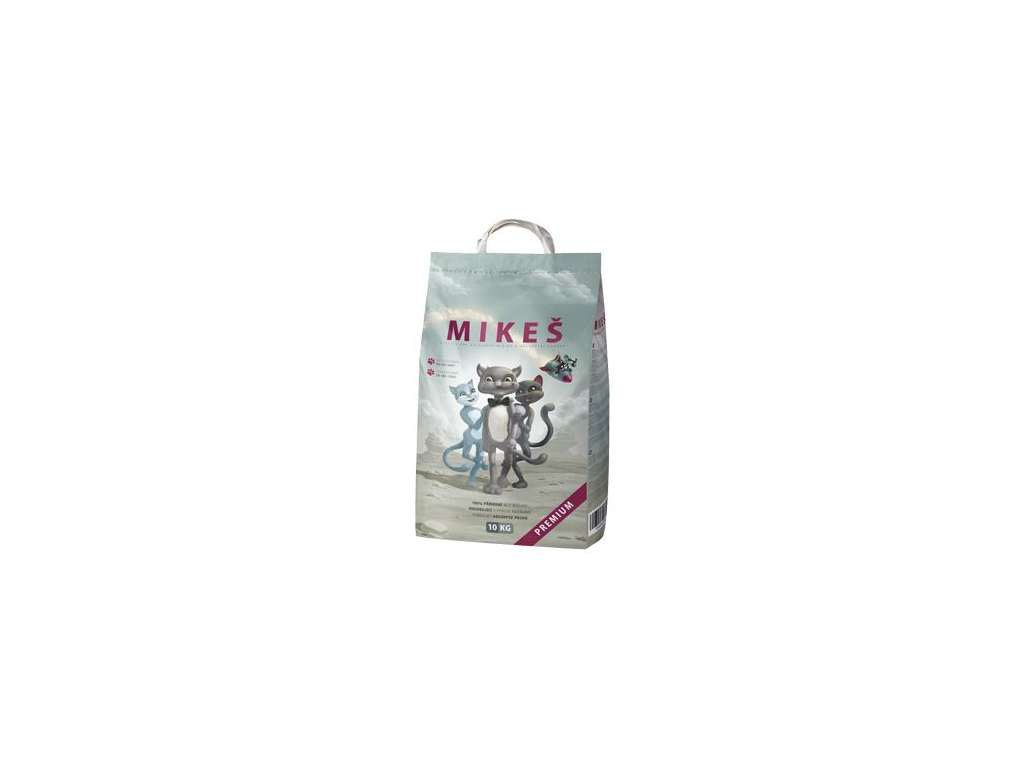 Mikeš Premium Podestýlka kočka pohlc. pachu 10kg z kategorie Chovatelské potřeby a krmiva pro kočky > Toalety, steliva pro kočky > Steliva kočkolity pro kočky