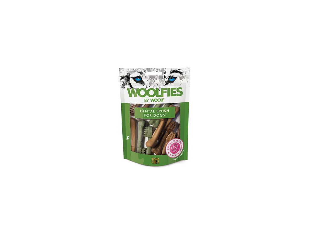 Pochoutka dentální Woolfies Dental Brush S 200g z kategorie Chovatelské potřeby a krmiva pro psy > Pamlsky pro psy > Dentální pamlsky pro psy