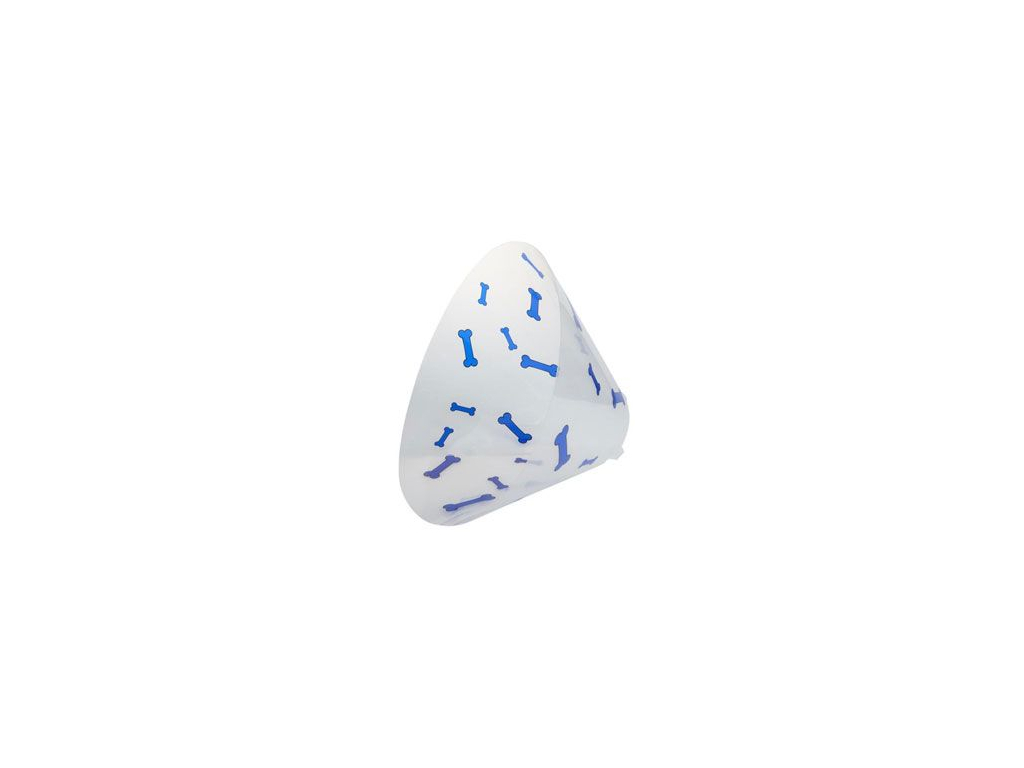 Límec ochranný BUSTER plastový Bone modrý 30cm z kategorie Chovatelské potřeby a krmiva pro psy > Oblečky a doplňky pro psy > Ochranné límce pro psy